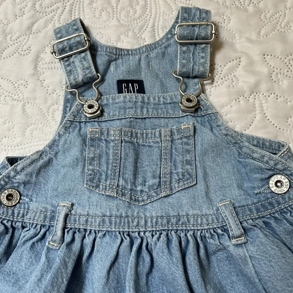 Gap Denim Skirtall Dress Size 6-12 Months